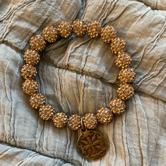 Rustic Cuff Emerson Gold Beaded Bracelet - Picture 2 of 4